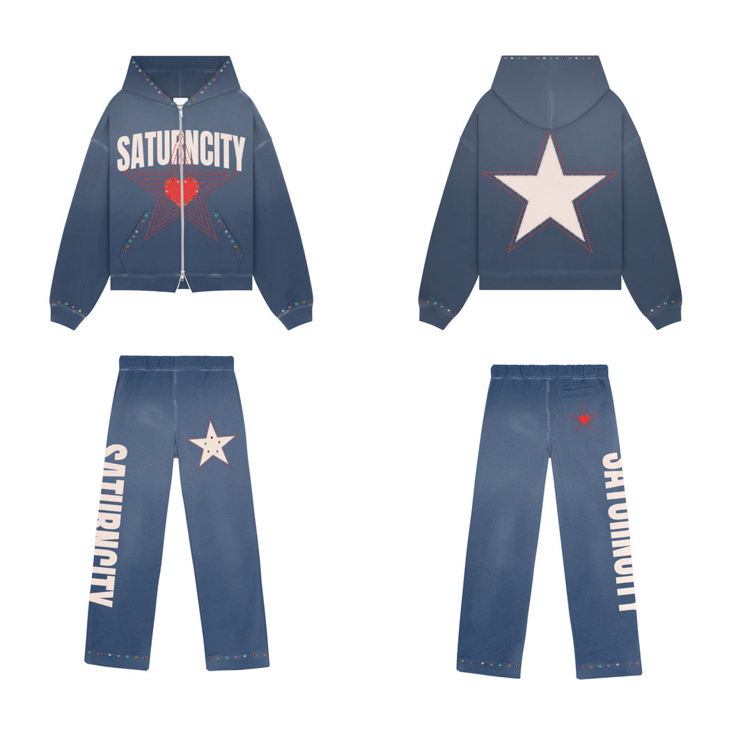 Starboy Blue Zip-Up