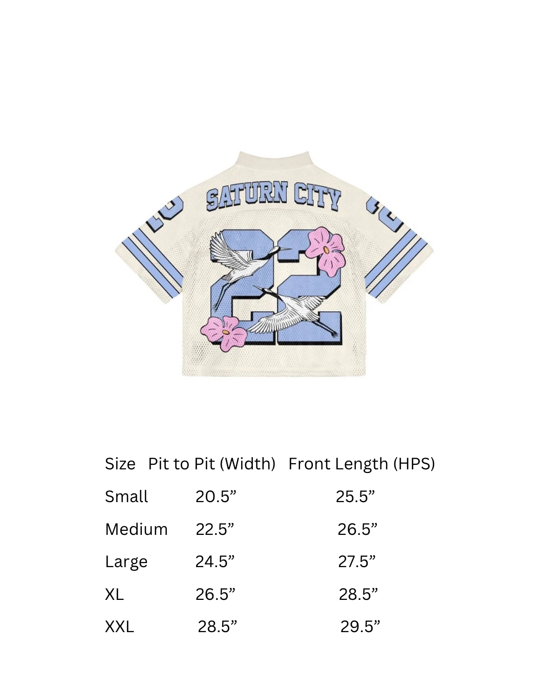SOS MESH JERSEY CREAM/BLUE