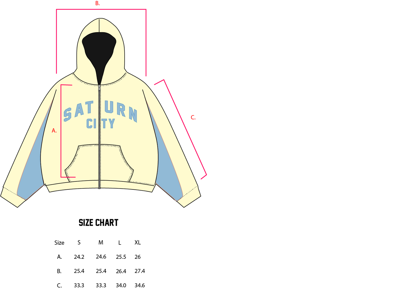 OG ZIP-UP HOODIE CREAM/BLUE