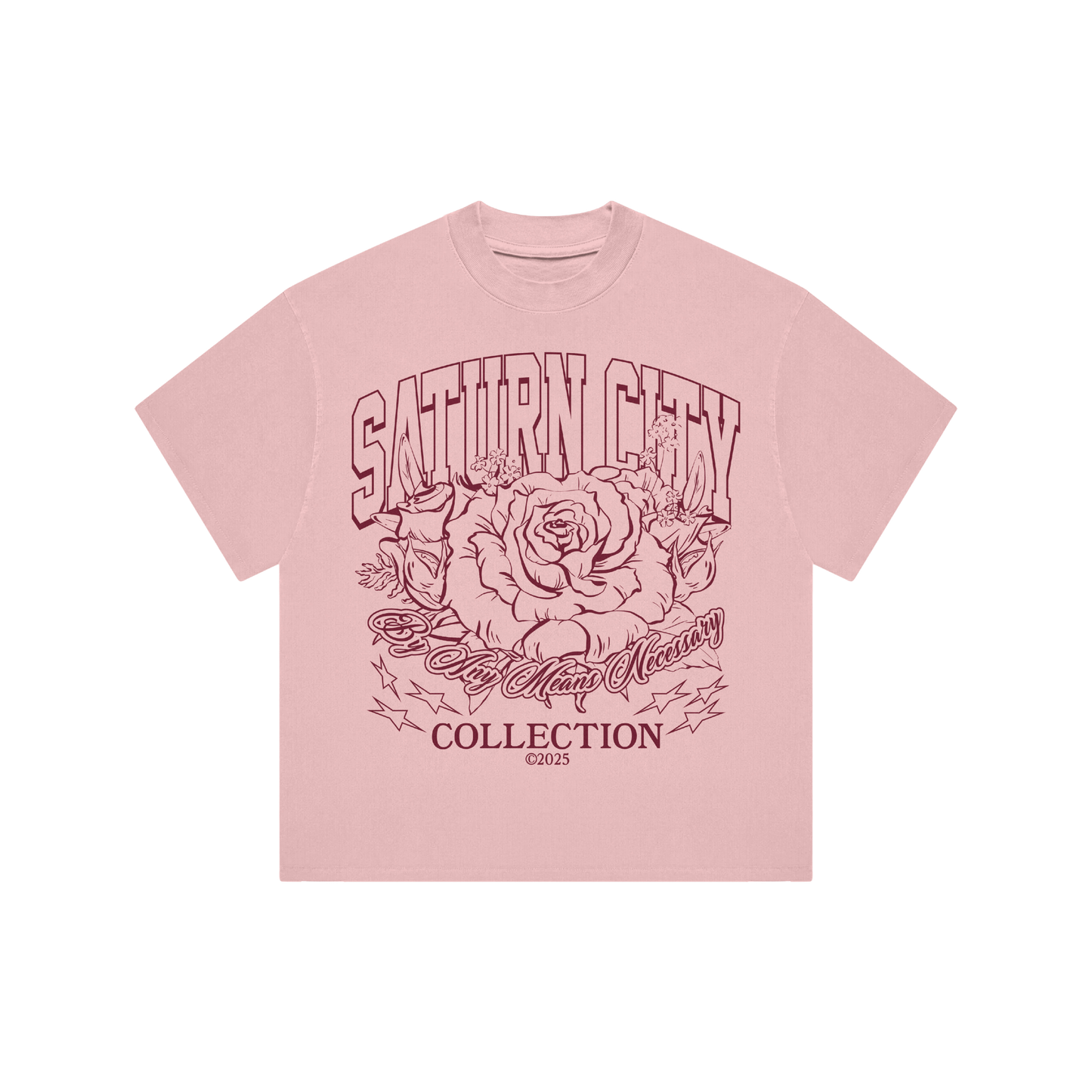 Pastel Pink “Floral” Tee